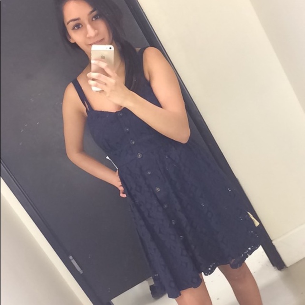 Navy Blue Charlotte Russe Dress
